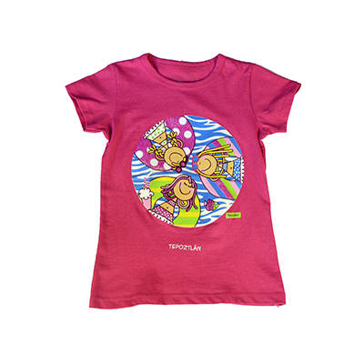 Fulanitos Niña Playera Alberca Fiusha
